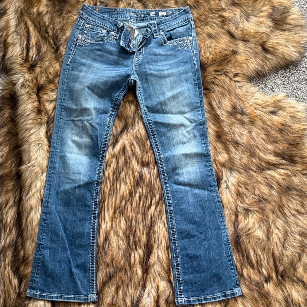Miss Me Women's Boot Cut Blue Jeans